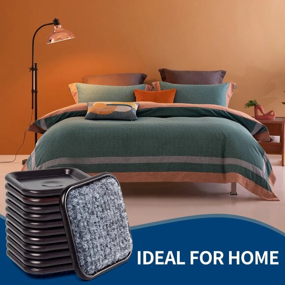 NEW (72-PACK) 2 1/2" SQUARE REUSABLE CARPET BOTTOM FURNITURE FLOOR PROTECTION - Picture 11 of 12